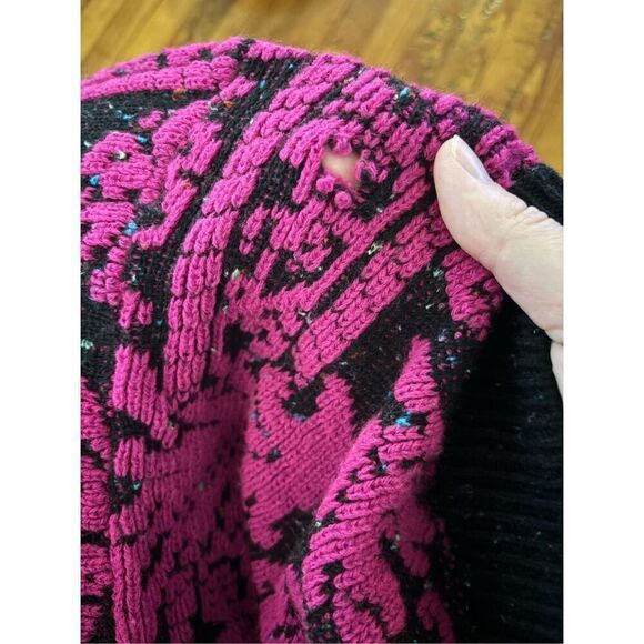 Saturday Morning Vintage 90s Funky Acrylic Sweater No SZ Tag Best Fits Medium - Picture 6 of 6